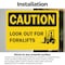 Signmission Look Out For Forklifts Caution Sign, Vinyl Decal, 10in W x 7in L, 2PK OS-2PACK-CS-D-710-L-19198 - alternate 6